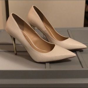 White pumps